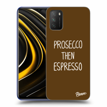 Picasee husă transparentă din silicon pentru Xiaomi Poco M3 - Prosecco then espresso