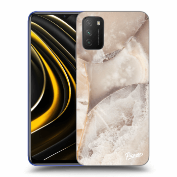 Picasee husă neagră din silicon pentru Xiaomi Poco M3 - Cream marble
