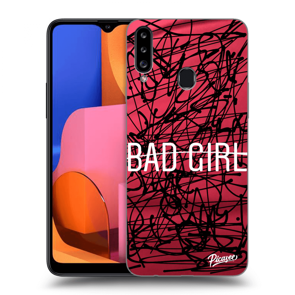 Picasee husă neagră din silicon pentru Samsung Galaxy A20s - Bad girl