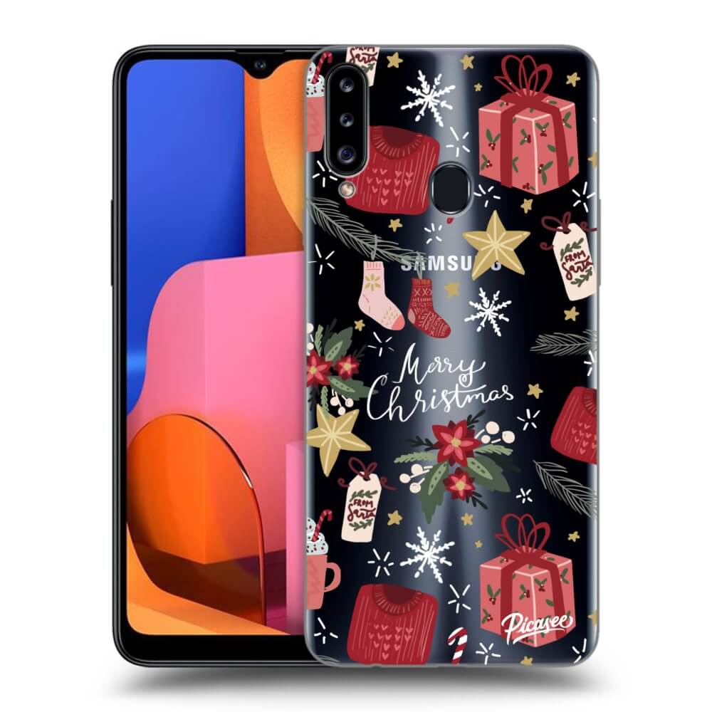 Husă Transparentă Din Silicon Pentru Samsung Galaxy A20s - Christmas