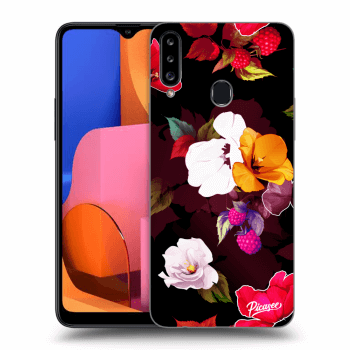 Husă pentru Samsung Galaxy A20s - Flowers and Berries