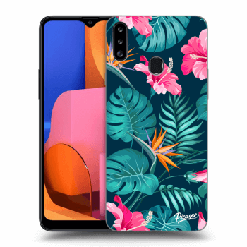 Husă pentru Samsung Galaxy A20s - Pink Monstera