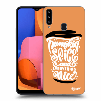 Husă pentru Samsung Galaxy A20s - Pumpkin coffee