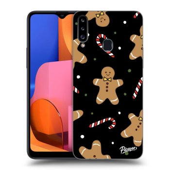 Picasee husă neagră din silicon pentru Samsung Galaxy A20s - Gingerbread