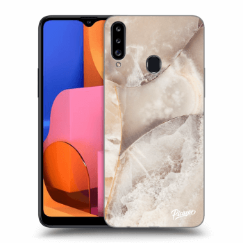 Husă pentru Samsung Galaxy A20s - Cream marble