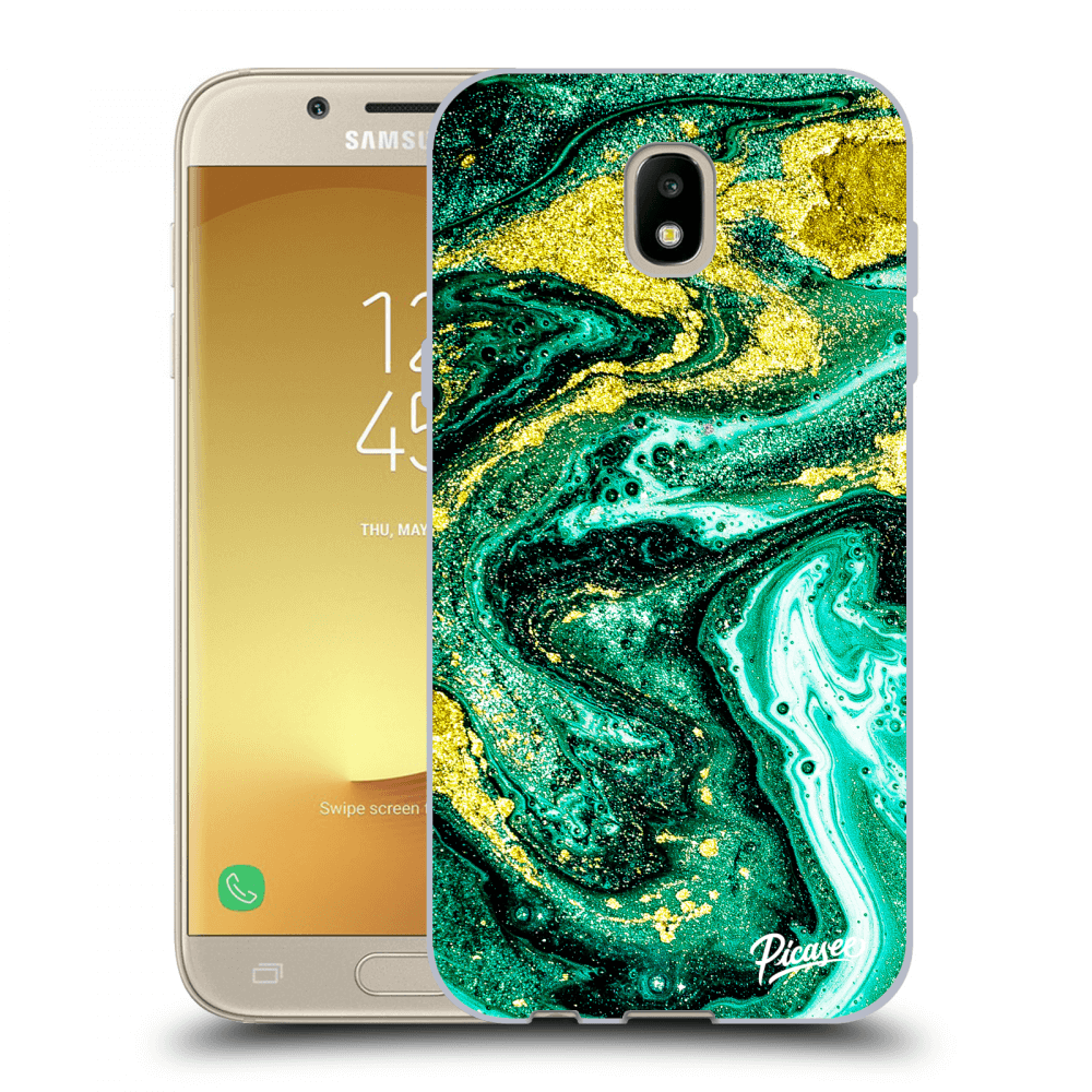 Picasee husă neagră din silicon pentru Samsung Galaxy J5 2017 J530F - Green Gold