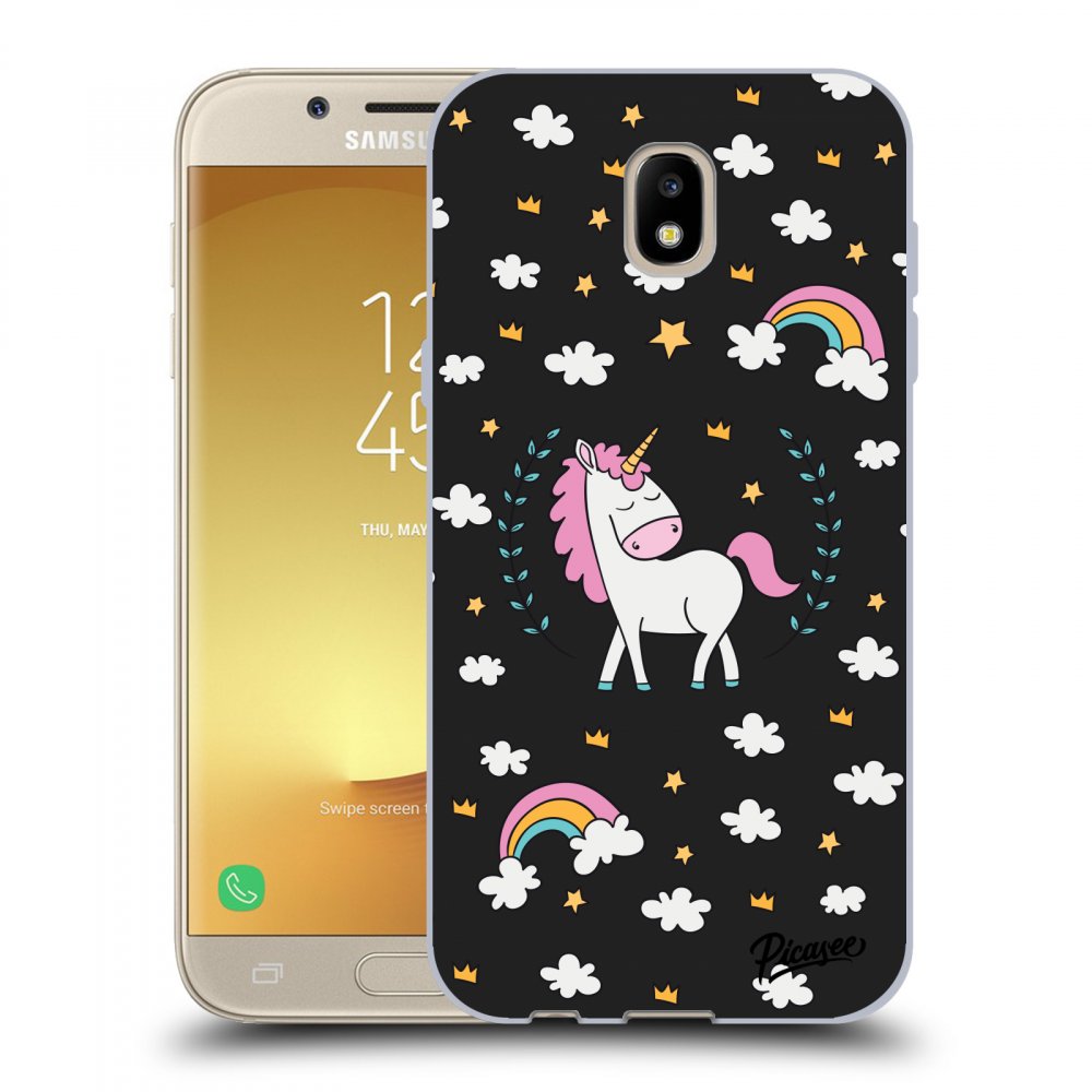 Picasee husă neagră din silicon pentru Samsung Galaxy J5 2017 J530F - Unicorn star heaven