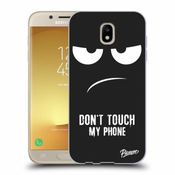 Picasee husă neagră din silicon pentru Samsung Galaxy J5 2017 J530F - Don't Touch My Phone
