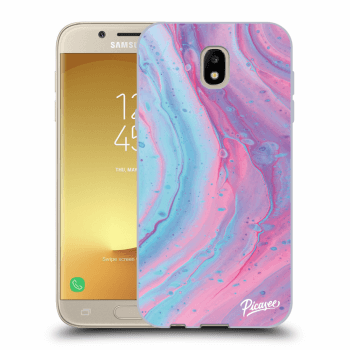 Picasee husă neagră din silicon pentru Samsung Galaxy J5 2017 J530F - Pink liquid