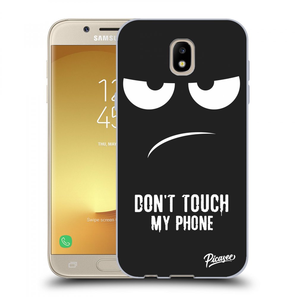 Picasee husă neagră din silicon pentru Samsung Galaxy J5 2017 J530F - Don't Touch My Phone