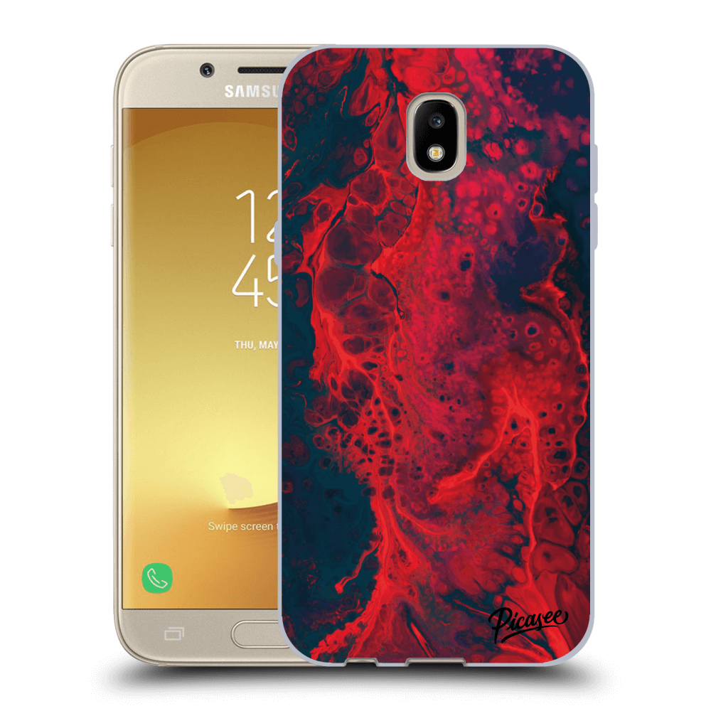 Picasee husă neagră din silicon pentru Samsung Galaxy J5 2017 J530F - Organic red