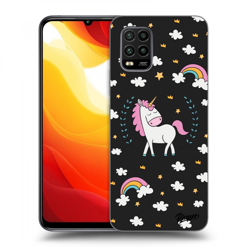 Picasee husă neagră din silicon pentru Xiaomi Mi 10 Lite - Unicorn star heaven