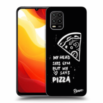 Picasee husă neagră din silicon pentru Xiaomi Mi 10 Lite - Pizza
