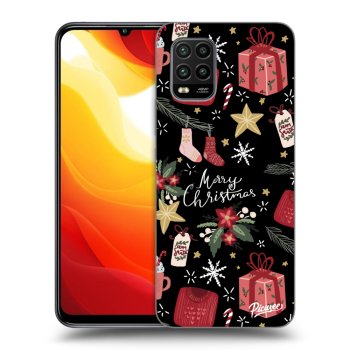 Picasee husă neagră din silicon pentru Xiaomi Mi 10 Lite - Christmas