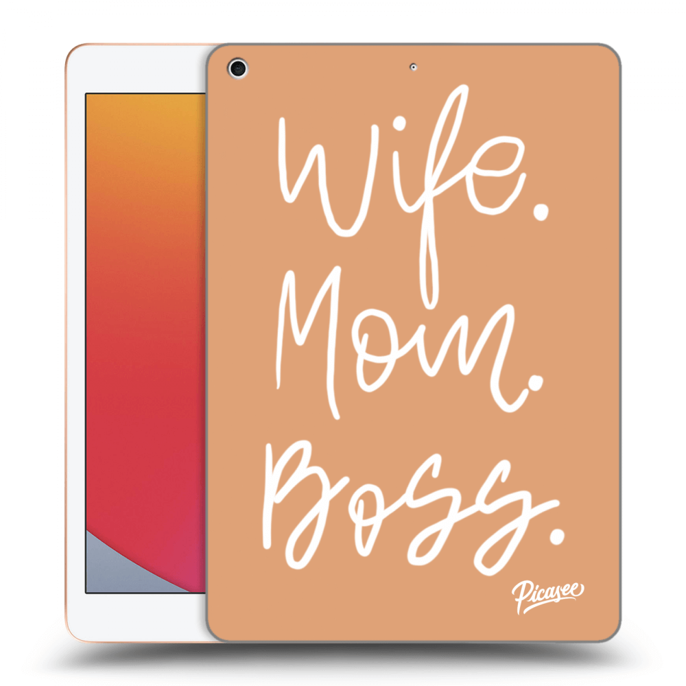 Picasee husă neagră din silicon pentru Apple iPad 10.2" 2020 (8. gen) - Boss Mama