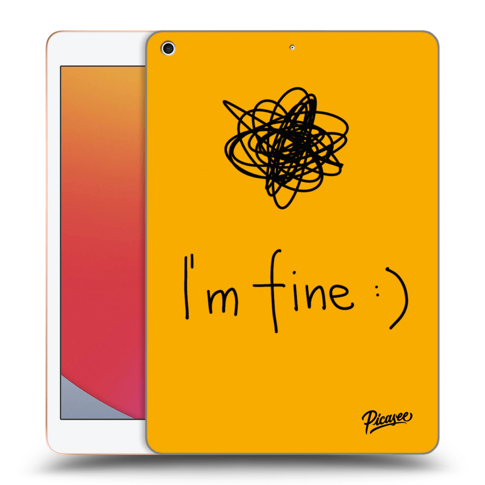 Picasee husă transparentă din silicon pentru Apple iPad 10.2" 2020 (8. gen) - I am fine