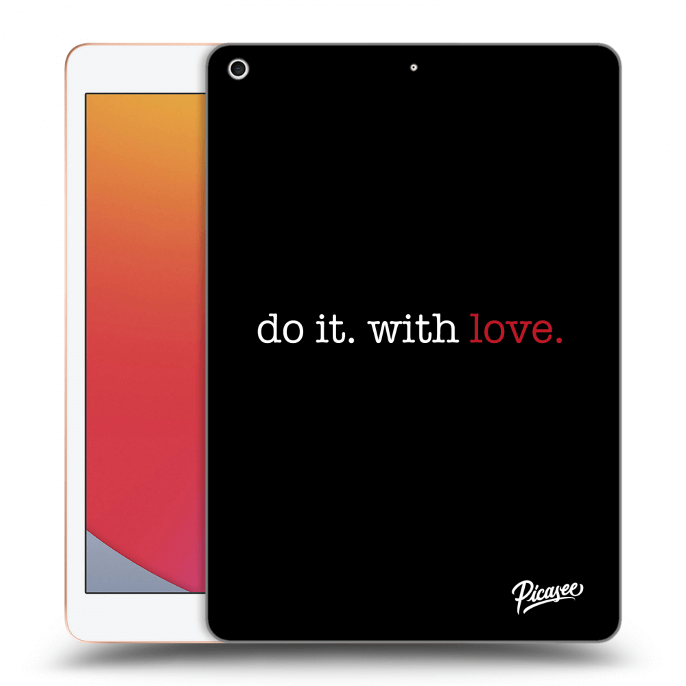 Picasee husă neagră din silicon pentru Apple iPad 10.2" 2020 (8. gen) - Do it. With love.