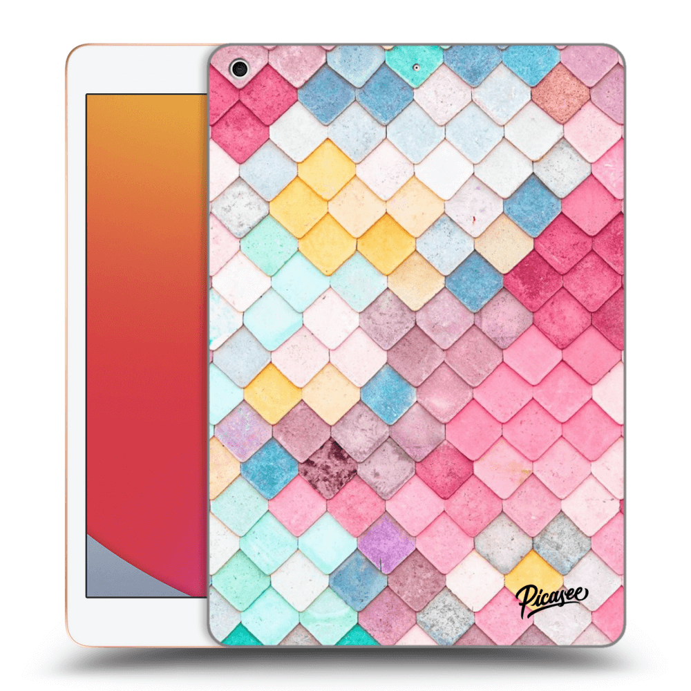 Picasee husă transparentă din silicon pentru Apple iPad 10.2" 2020 (8. gen) - Colorful roof
