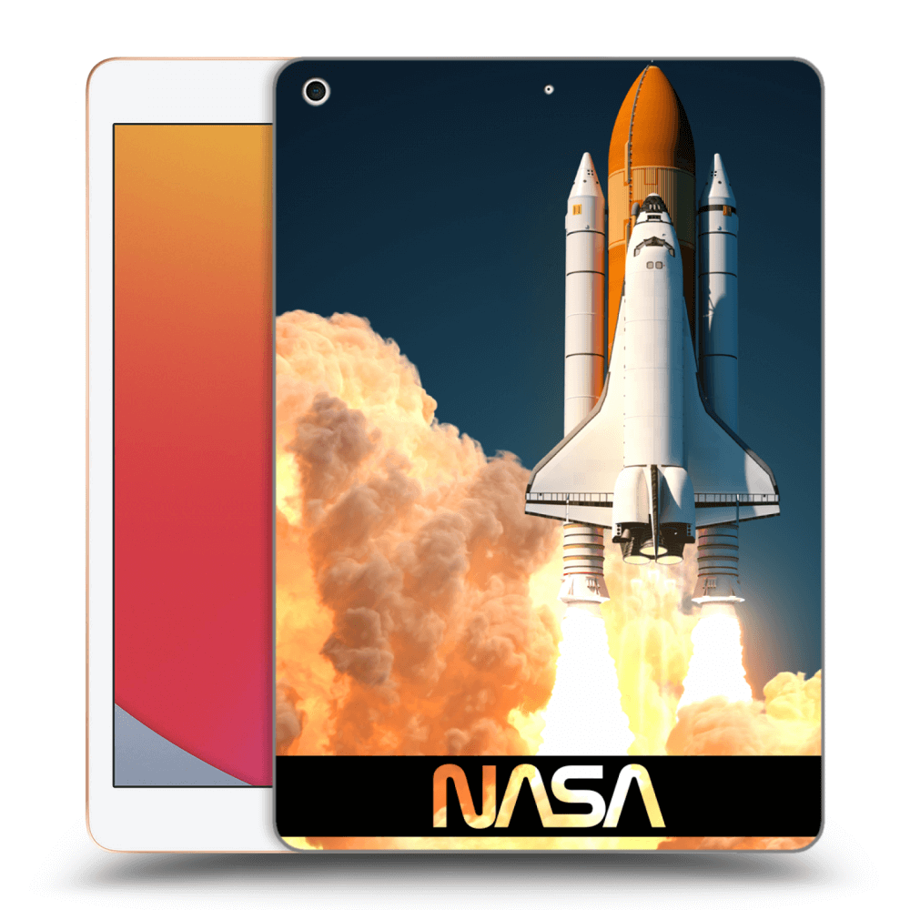 Picasee husă neagră din silicon pentru Apple iPad 10.2" 2020 (8. gen) - Space Shuttle