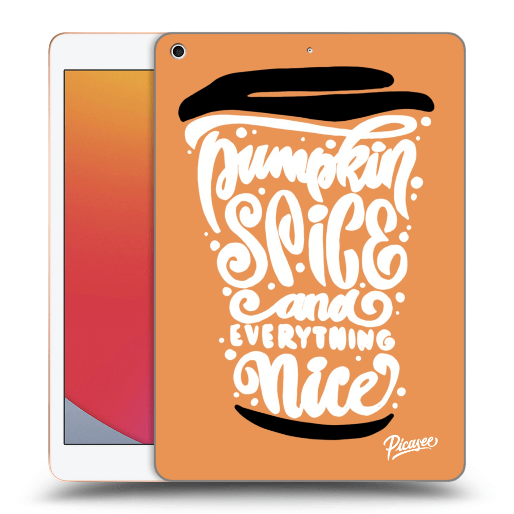 Picasee husă transparentă din silicon pentru Apple iPad 10.2" 2020 (8. gen) - Pumpkin coffee