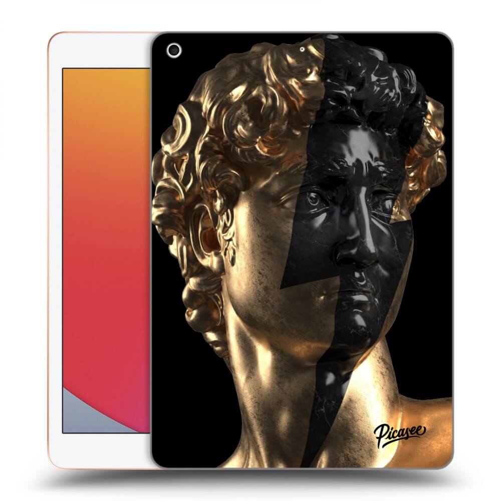 Picasee husă neagră din silicon pentru Apple iPad 10.2" 2020 (8. gen) - Wildfire - Gold