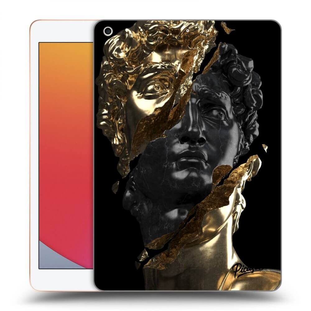 Picasee husă neagră din silicon pentru Apple iPad 10.2" 2020 (8. gen) - Gold - Black
