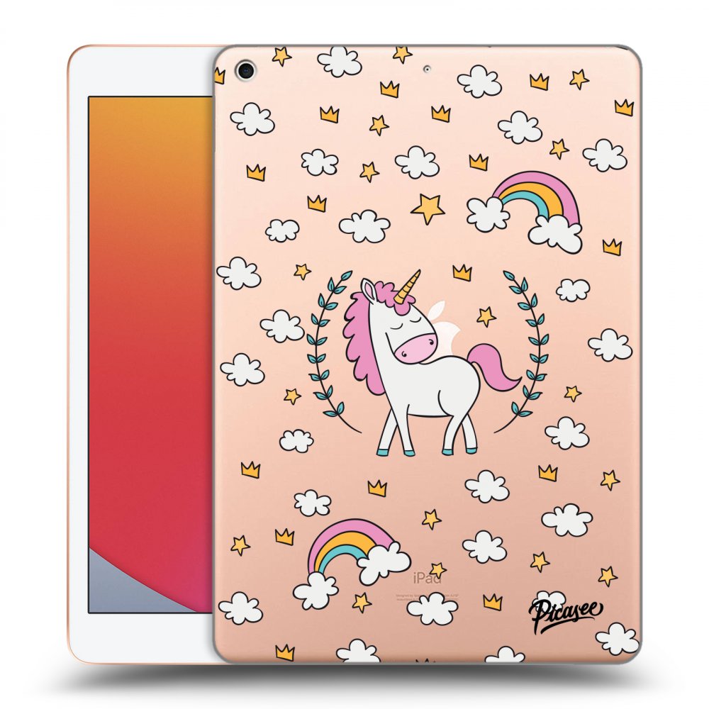 Picasee husă transparentă din silicon pentru Apple iPad 10.2" 2020 (8. gen) - Unicorn star heaven