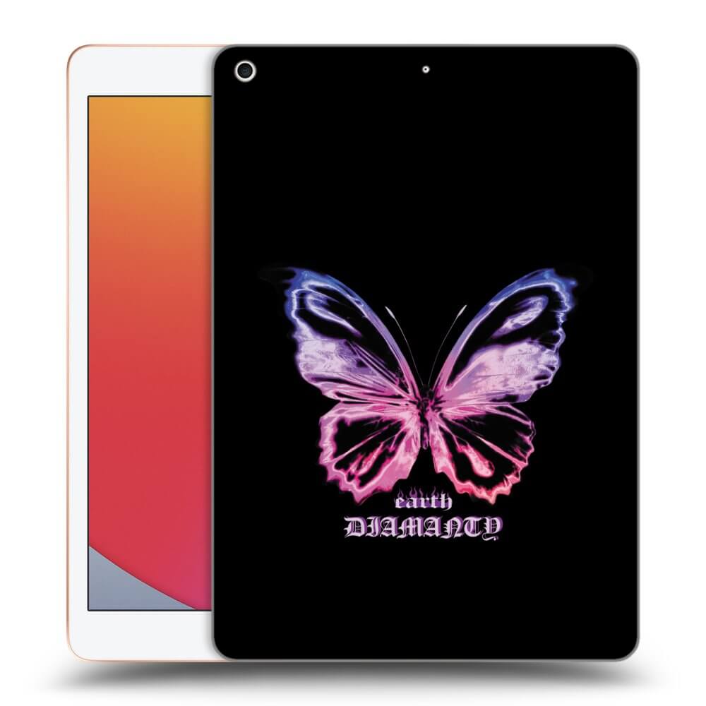 Picasee husă transparentă din silicon pentru Apple iPad 10.2" 2020 (8. gen) - Diamanty Purple