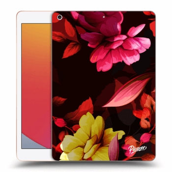 Picasee husă transparentă din silicon pentru Apple iPad 10.2" 2020 (8. gen) - Dark Peonny