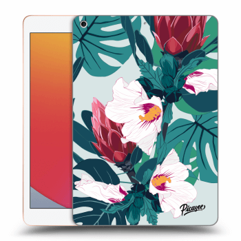 Picasee husă transparentă din silicon pentru Apple iPad 10.2" 2020 (8. gen) - Rhododendron
