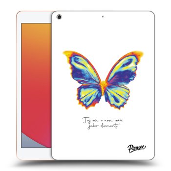 Picasee husă transparentă din silicon pentru Apple iPad 10.2" 2020 (8. gen) - Diamanty White