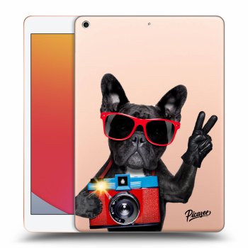 Picasee husă transparentă din silicon pentru Apple iPad 10.2" 2020 (8. gen) - French Bulldog