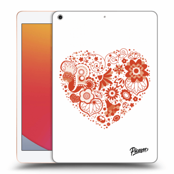 Picasee husă transparentă din silicon pentru Apple iPad 10.2" 2020 (8. gen) - Big heart