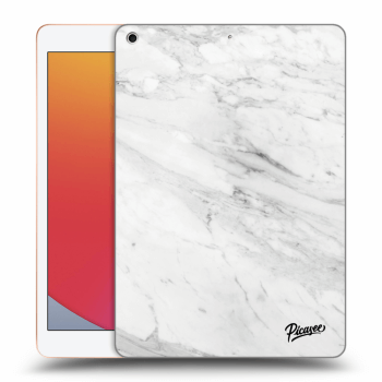 Picasee husă transparentă din silicon pentru Apple iPad 10.2" 2020 (8. gen) - White marble