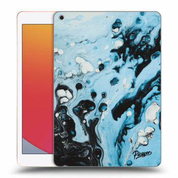 Picasee husă transparentă din silicon pentru Apple iPad 10.2" 2020 (8. gen) - Organic blue
