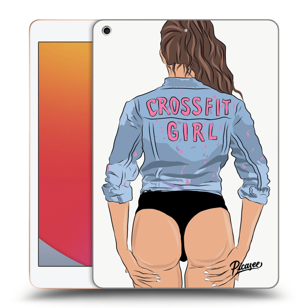 Picasee husă transparentă din silicon pentru Apple iPad 10.2" 2020 (8. gen) - Crossfit girl - nickynellow