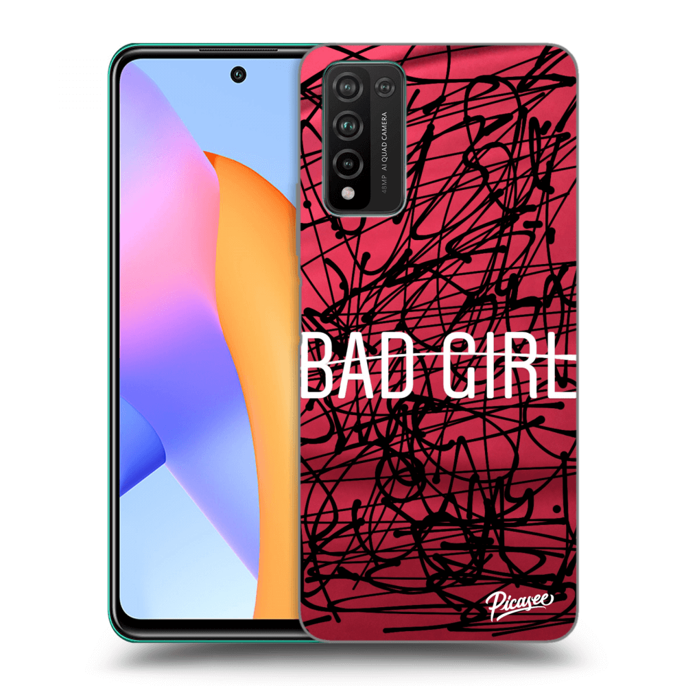 Picasee husă transparentă din silicon pentru Honor 10X Lite - Bad girl