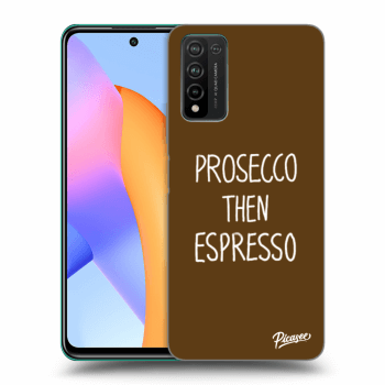 Picasee husă neagră din silicon pentru Honor 10X Lite - Prosecco then espresso