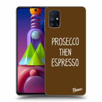 Picasee husă neagră din silicon pentru Samsung Galaxy M51 M515F - Prosecco then espresso