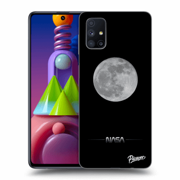 Picasee husă neagră din silicon pentru Samsung Galaxy M51 M515F - Moon Minimal