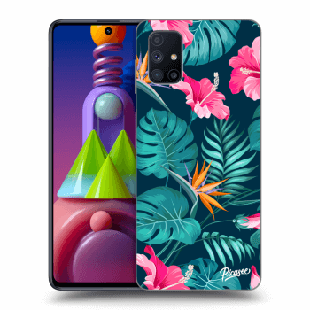 Husă pentru Samsung Galaxy M51 M515F - Pink Monstera