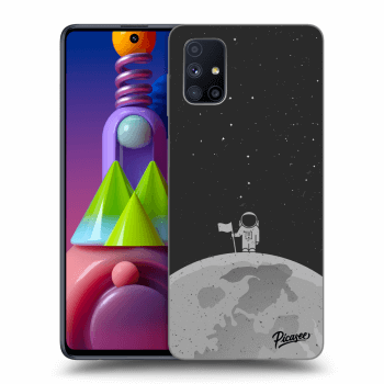 Picasee husă neagră din silicon pentru Samsung Galaxy M51 M515F - Astronaut