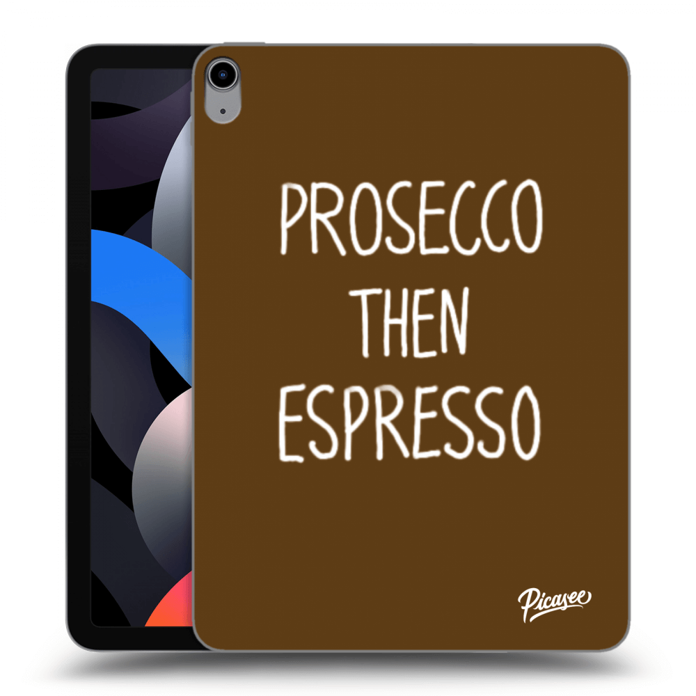 Picasee husă transparentă din silicon pentru Apple iPad Air 4 10.9" 2020 - Prosecco then espresso