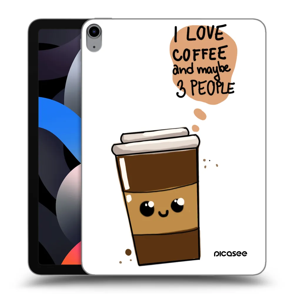 Picasee husă transparentă din silicon pentru Apple iPad Air 4 10.9" 2020 - Cute coffee