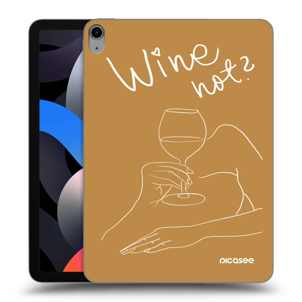 Picasee husă transparentă din silicon pentru Apple iPad Air 4 10.9" 2020 - Wine not