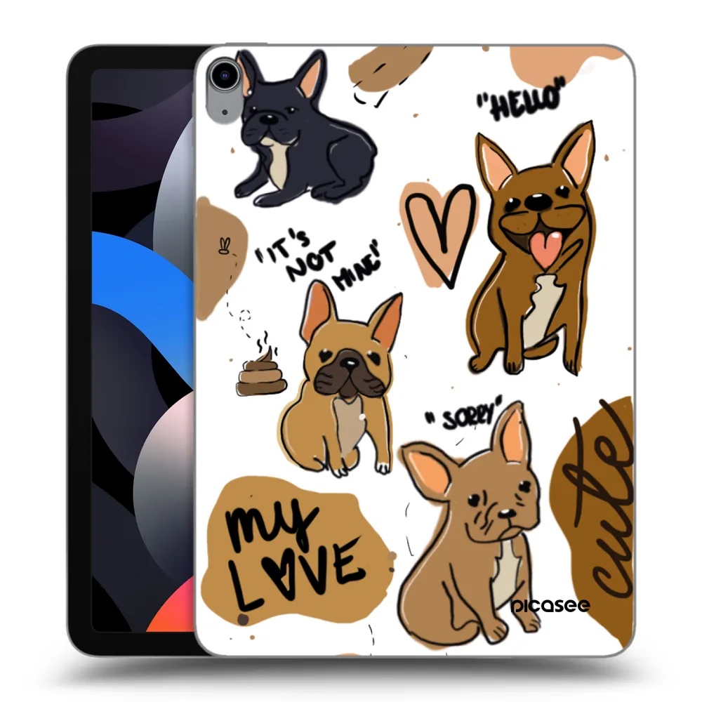 Picasee husă transparentă din silicon pentru Apple iPad Air 4 10.9" 2020 - Frenchies