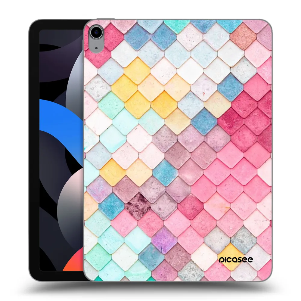 Picasee husă transparentă din silicon pentru Apple iPad Air 4 10.9" 2020 - Colorful roof