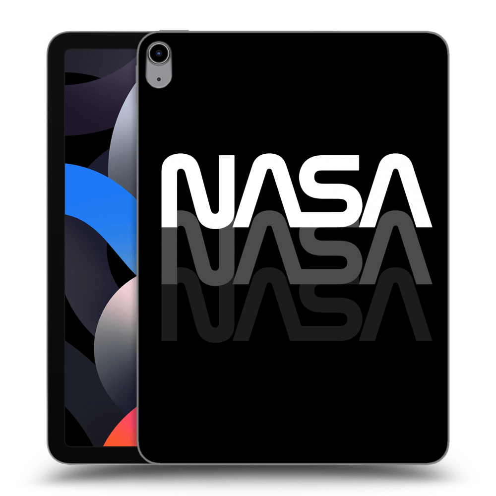 Picasee husă neagră din silicon pentru Apple iPad Air 4 10.9" 2020 - NASA Triple