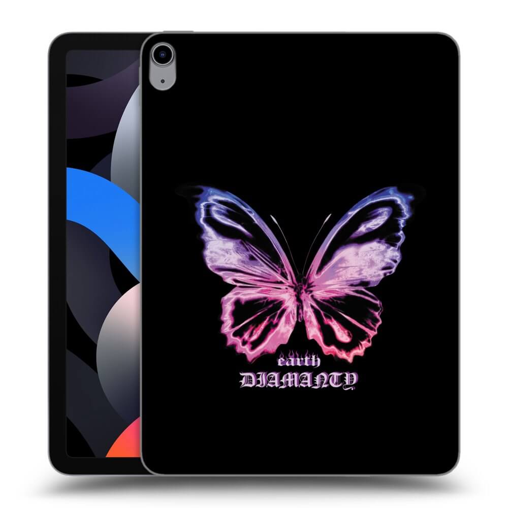 Picasee husă transparentă din silicon pentru Apple iPad Air 4 10.9" 2020 - Diamanty Purple