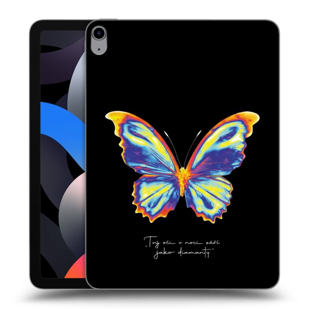 Picasee husă transparentă din silicon pentru Apple iPad Air 4 10.9" 2020 - Diamanty Black